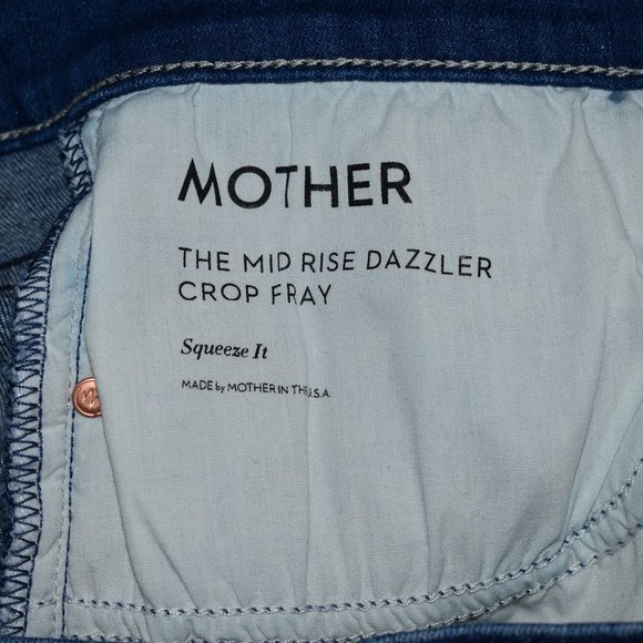 MOTHER | The Mid Rise Dazzler Crop Fray Squeeze it - Picture 8 of 8